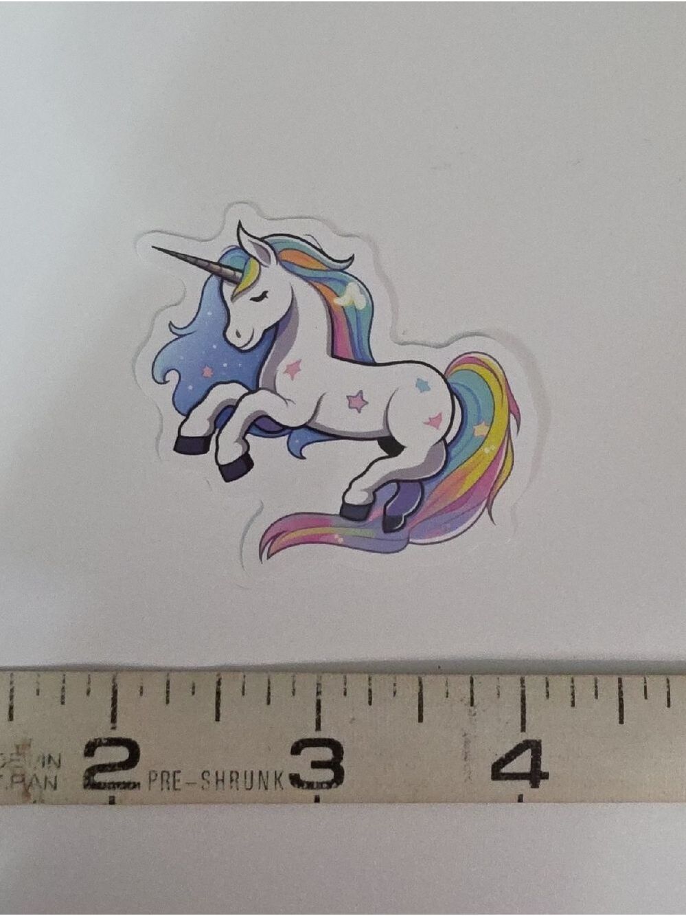 Cute Rainbow Unicorn & Star Sticker Set - Lot Of Ten - Picture 8 of 11